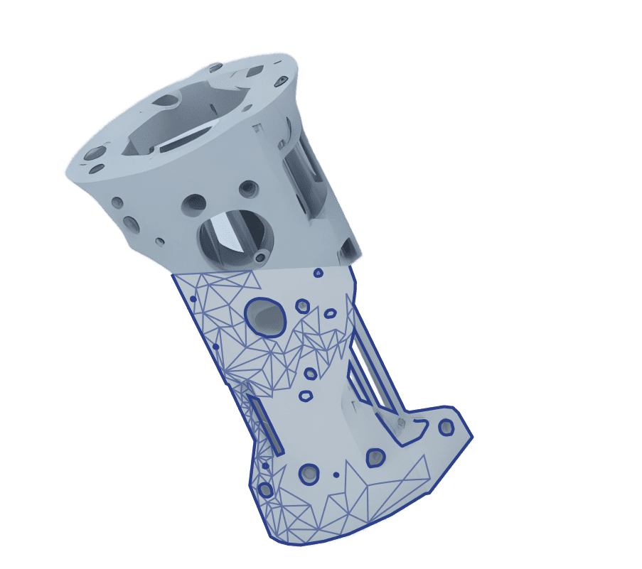 3D modeling of parts and assemblies, CAD engineering and design of molds and tooling, Reverse engineering, Preparation of CAD models